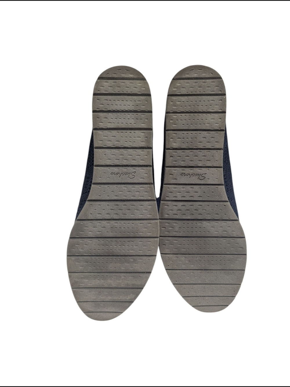Skechers Women's Air-Cooled Memory Foam Navy Knit Slip-On Shoes - Picture 3 of 5
